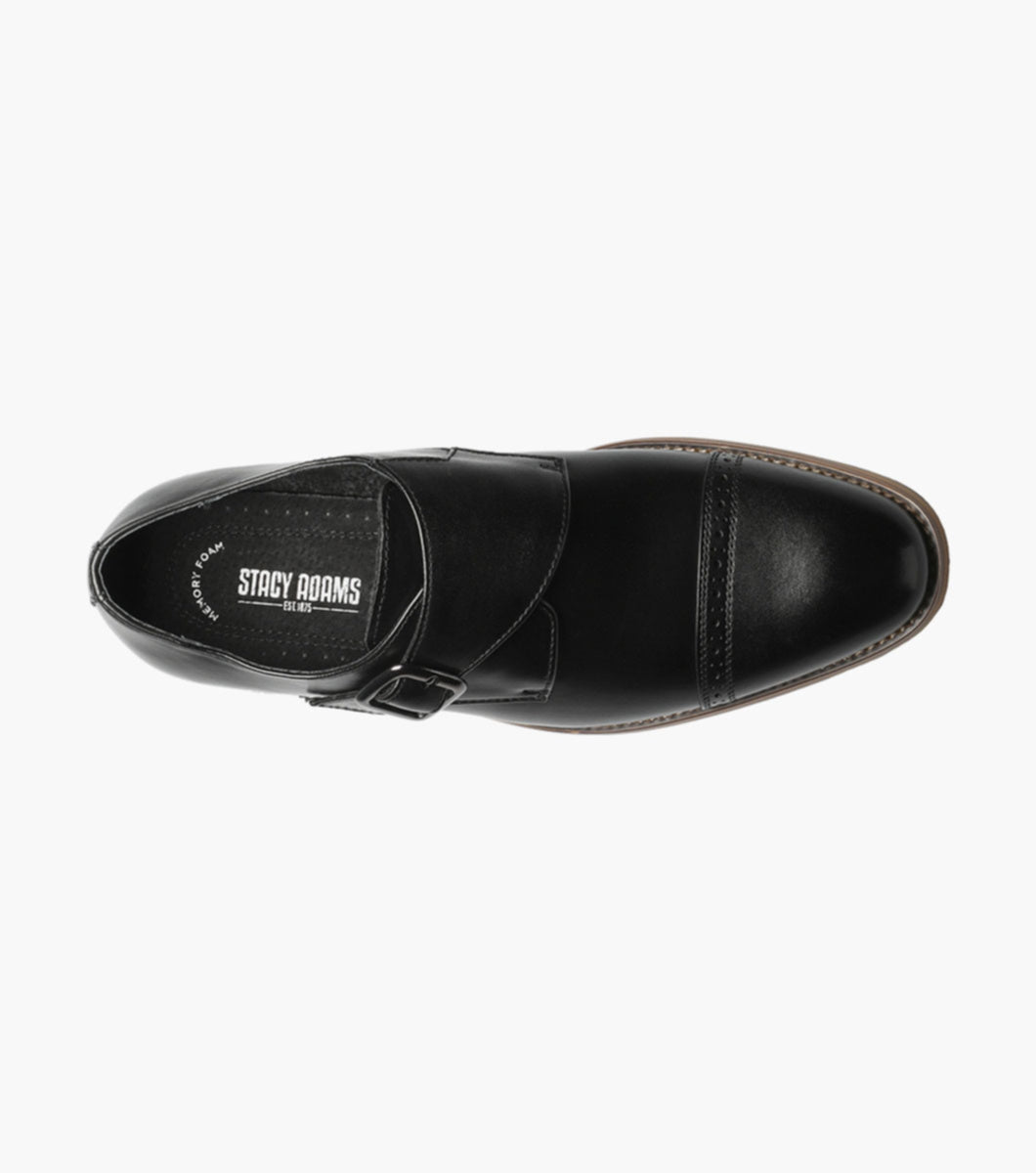 Stacy Adams Desmond Cap Toe Monk Strap