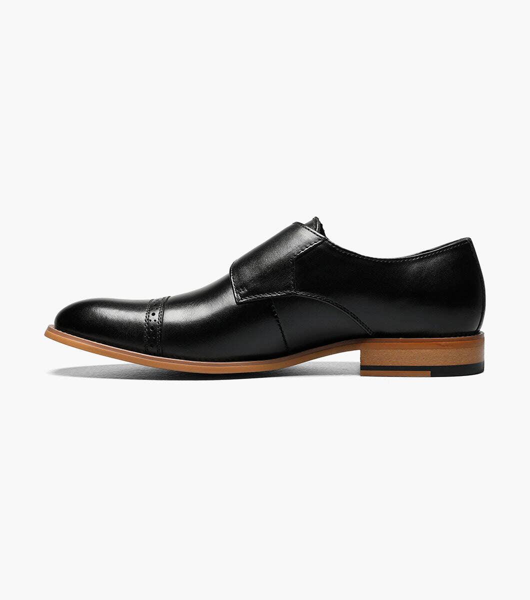 Stacy Adams Desmond Cap Toe Monk Strap
