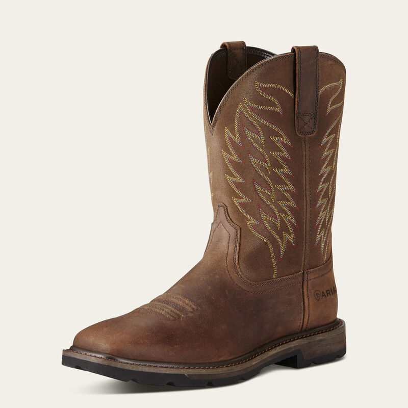 Ariat Groundbreaker Wide Square Toe Steel Toe Work Boot 10021108