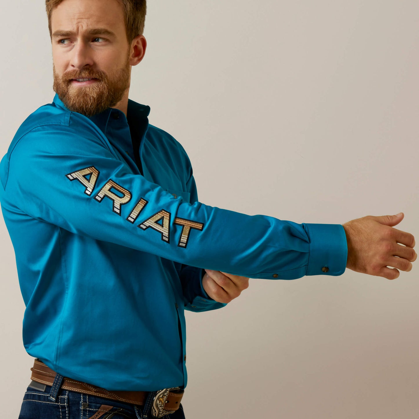 Ariat Team Logo Twill Fitted Shirt 10045026