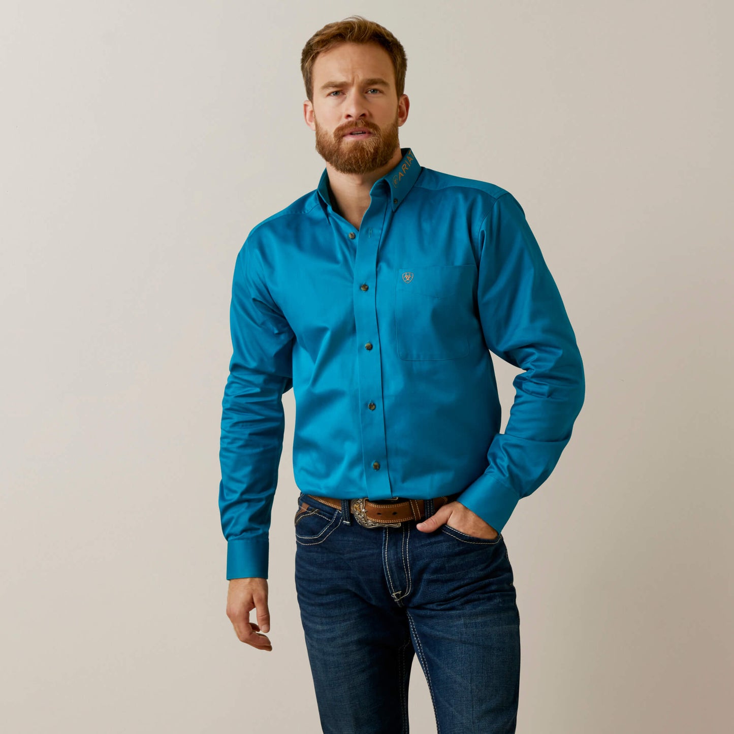 Ariat Team Logo Twill Fitted Shirt 10045026