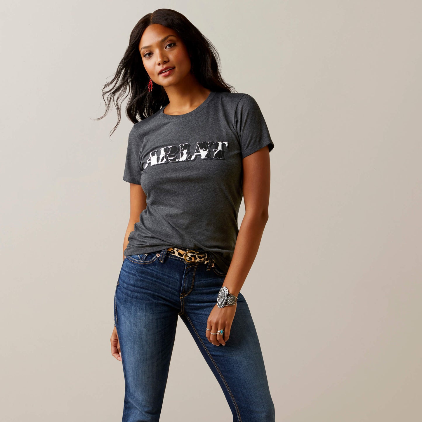 Ariat Cowhide Logo T-Shirt 10045467