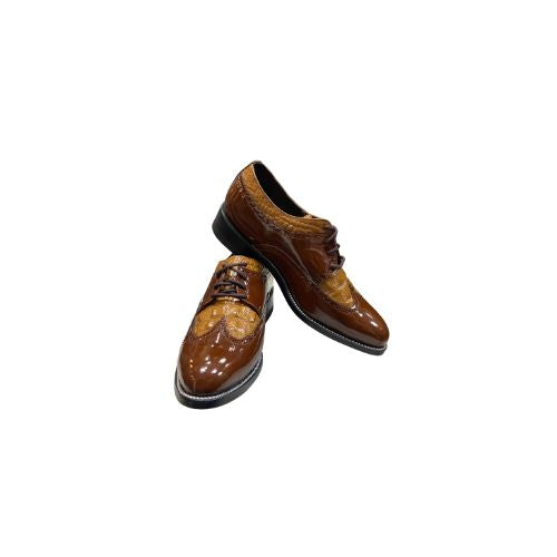 Stacy Baldwin Patent Lizard Brown 152237