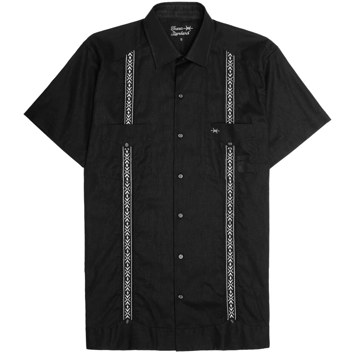 Texas Standard Guayabera Black/Grey