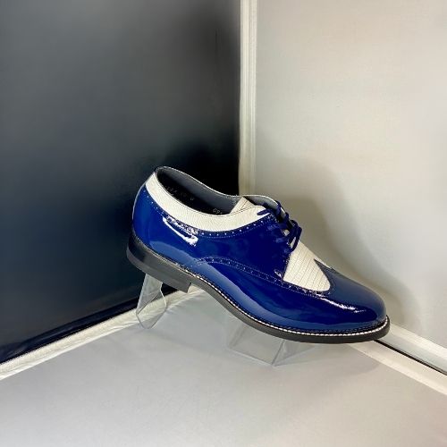 Stacy Baldwin Patent Lizard Royal Blue/White 1622314-1