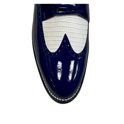 Stacy Baldwin Patent Lizard Royal Blue/White 1622314-1