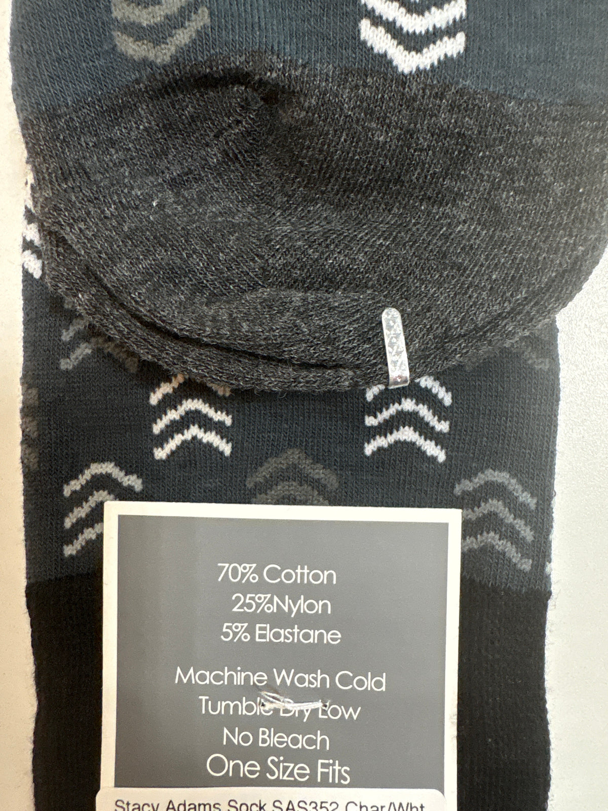 Stacy Adams Sock SAS352 Charcoal Grey