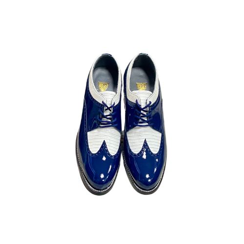 Stacy Baldwin Patent Lizard Royal Blue/White 1622314-1