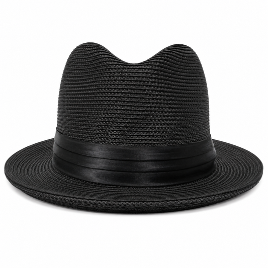 Bruno Capelo RM-550a Center Crease Fedora Black