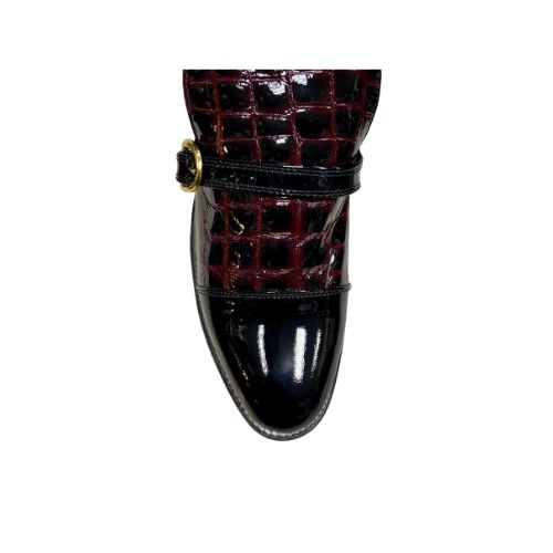 Stacy Baldwin Patent Palermo Black/Wine 138030-8
