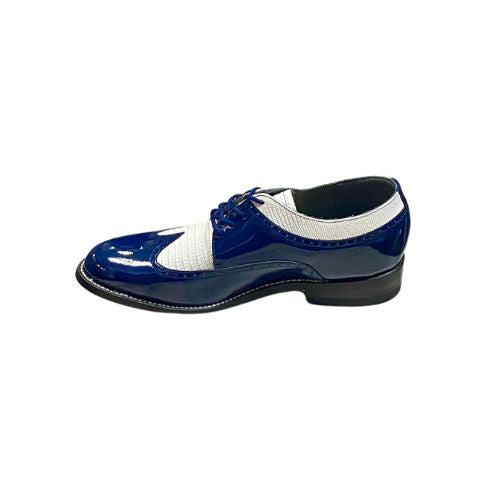 Stacy Baldwin Patent Lizard Royal Blue/White 1622314-1