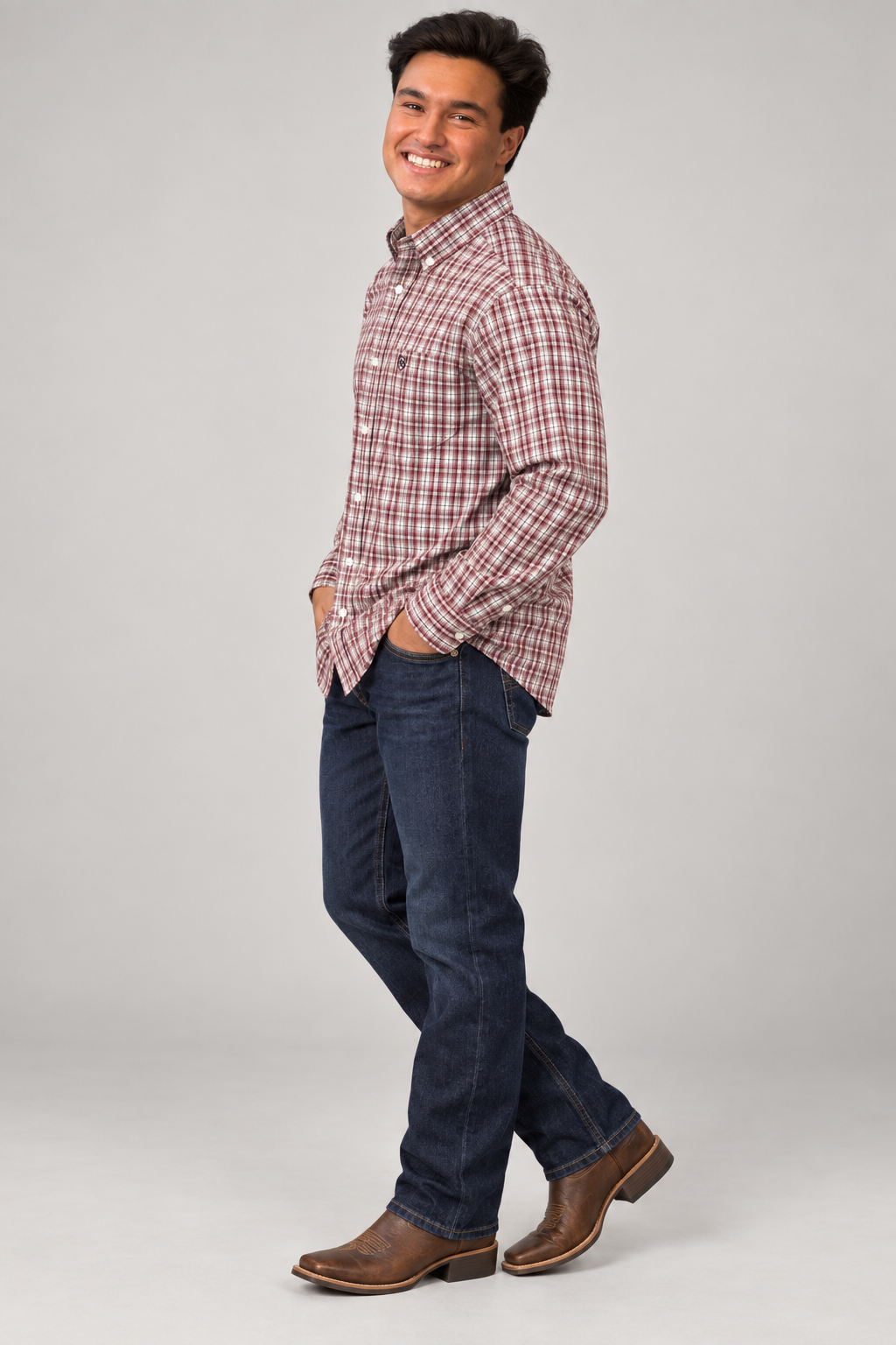 Ariat 10073632 RHUBARB PLAID CLEARANCE FINAL SALE