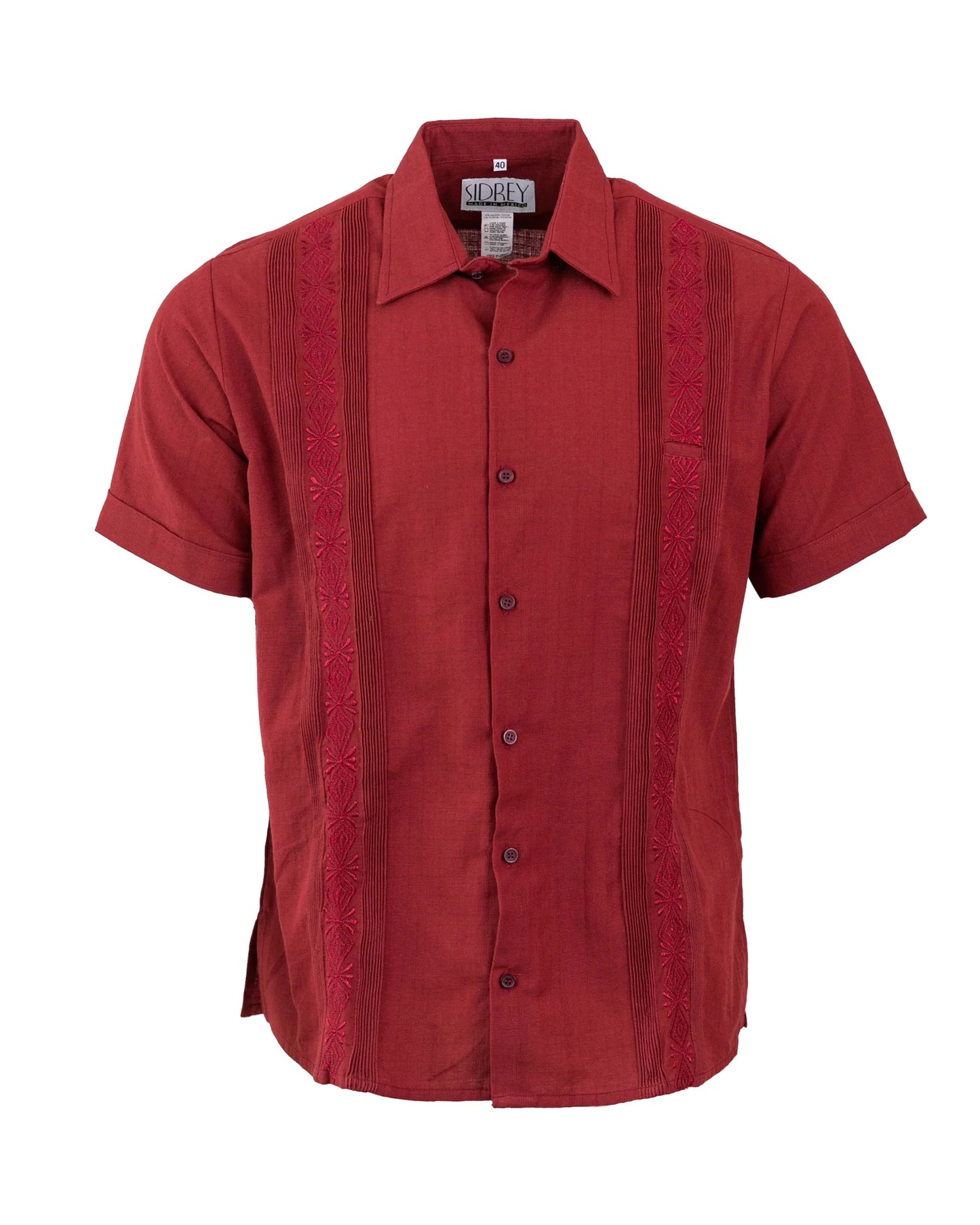 Sidrey Guayabera Burgundy