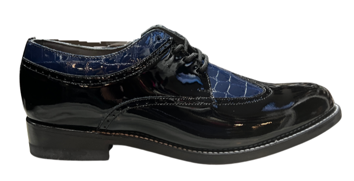 Stacy Baldwin Patent Palermo Black/Royal Blue 13223014