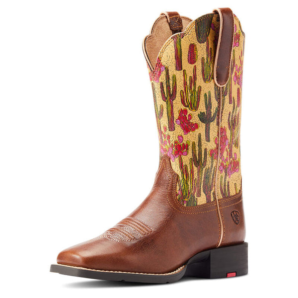 Ariat Round Up Wide Square Toe Western Boot 10044430