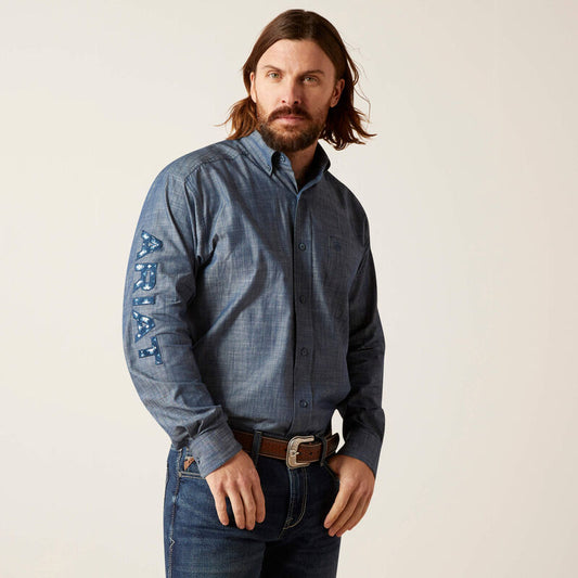 Ariat Team Logo Chambrey Classic Fit Shirt 10046310