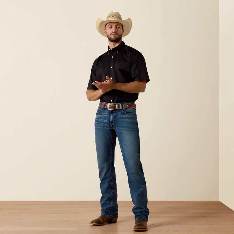 Ariat MS 10073432 SS Twill Black