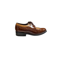 Stacy Baldwin Patent Lizard Brown 152237