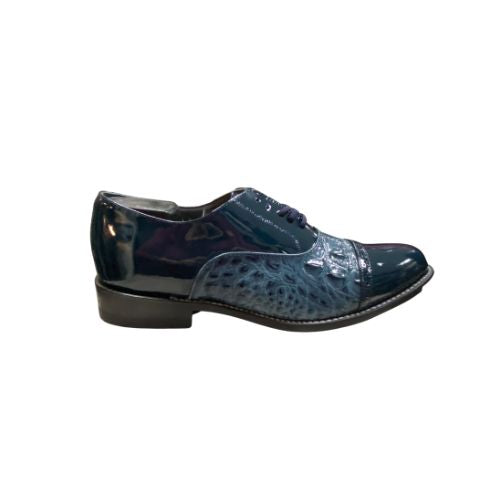 Stacy Baldwin Patent Hornback Dark Blue 153233