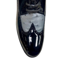 Stacy Baldwin Patent Ostrich Black/Grey 1722305