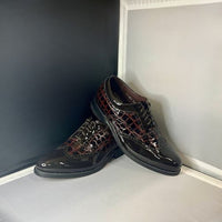 Stacy Baldwin Patent Palermo Dark Brown 133839