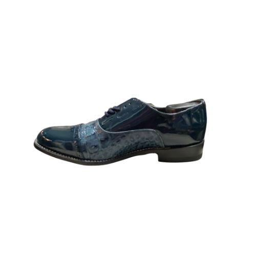 Stacy Baldwin Patent Hornback Dark Blue 153233
