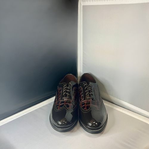 Stacy Baldwin Patent Palermo Dark Brown 133839