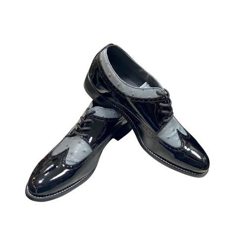 Stacy Baldwin Patent Ostrich Black/Grey 1722305