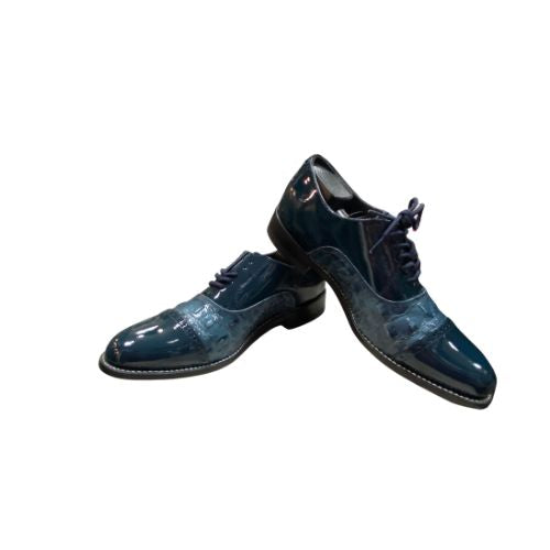 Stacy Baldwin Patent Hornback Dark Blue 153233