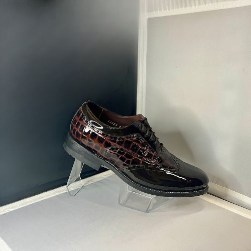 Stacy Baldwin Patent Palermo Dark Brown 133839
