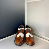Stacy Baldwin Patent Lizard Brown/White 162237-1