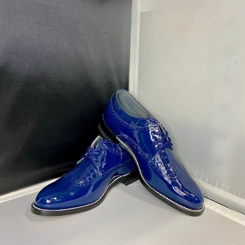 Stacy Baldwin Patent Palermo Royal Blue 1322314 – FITOS SHOES INC