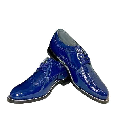 royal blue dress shoes Stacy Baldwin Patent Palermo Royal Blue 1322314 – FITOS SHOES INC