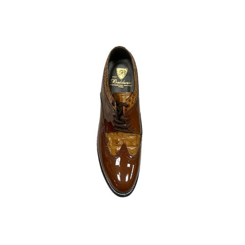 Stacy Baldwin Patent Alligator Brown 142237