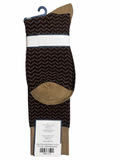 Zenio Dress Socks SK8033 Tan/Brn