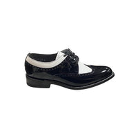 Stacy Baldwin Patent Lizard Black/White 162230-1