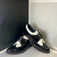 Stacy Baldwin Patent Lizard Black/White 162230-1