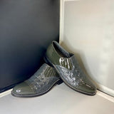 Stacy Baldwin Patent Hornback Dark Grey 150435