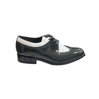 Stacy Baldwin Patent Lizard Dark Gray/White 162235-1