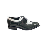 Stacy Baldwin Patent Lizard Dark Gray/White 162235-1