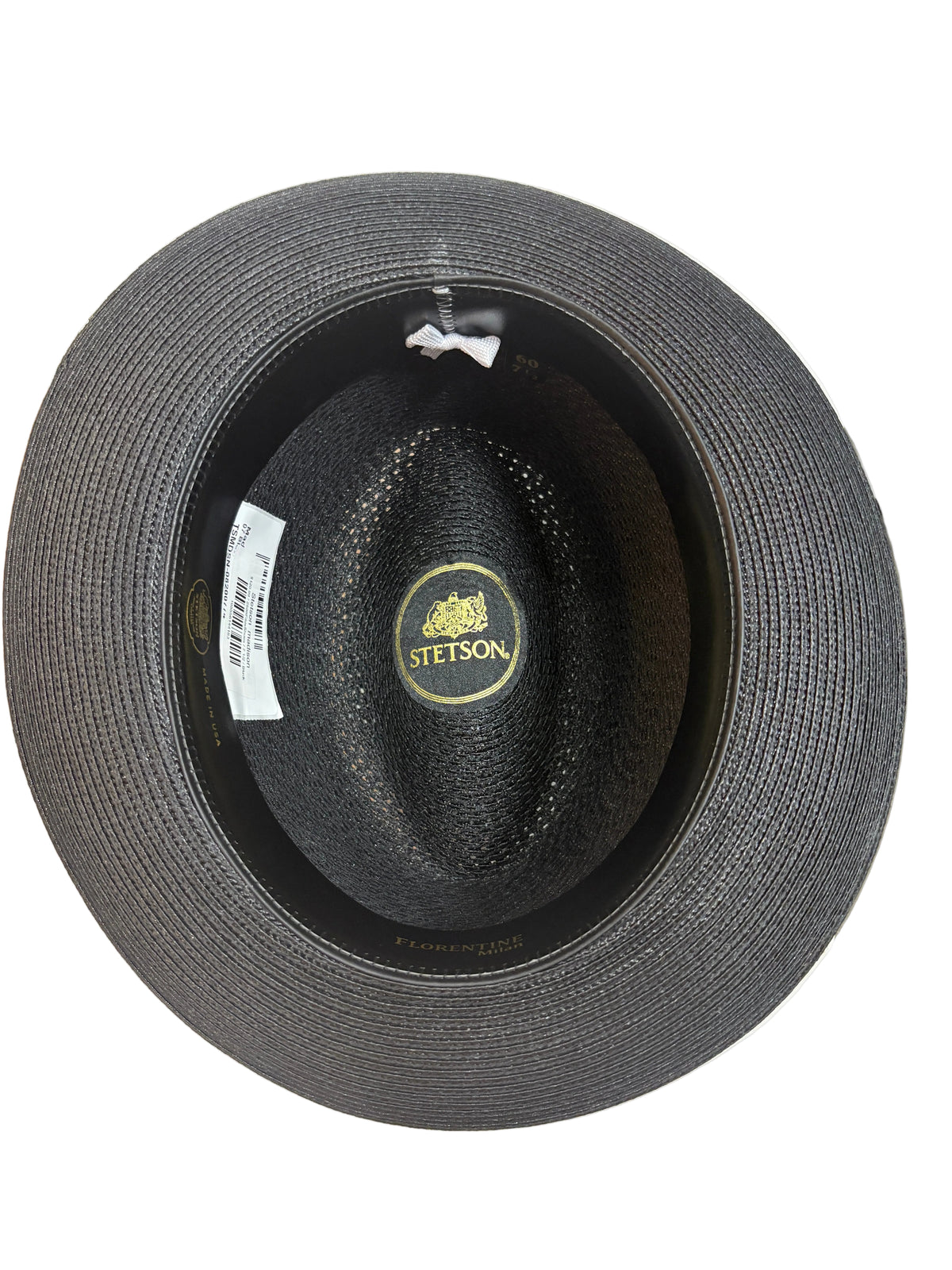 Stetson Madison Black Center Crease Fedora TSMDSN-082001