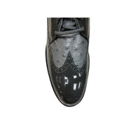 Stacy Baldwin Patent Ostrich Dark Grey 172235