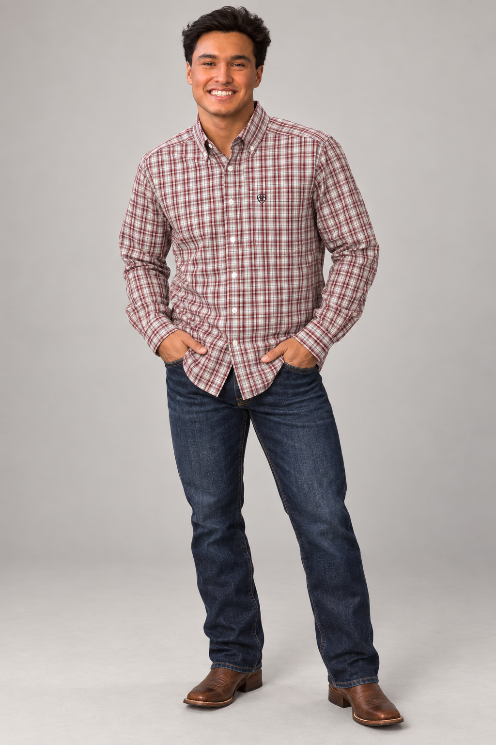 Ariat 10073632 RHUBARB PLAID CLEARANCE FINAL SALE