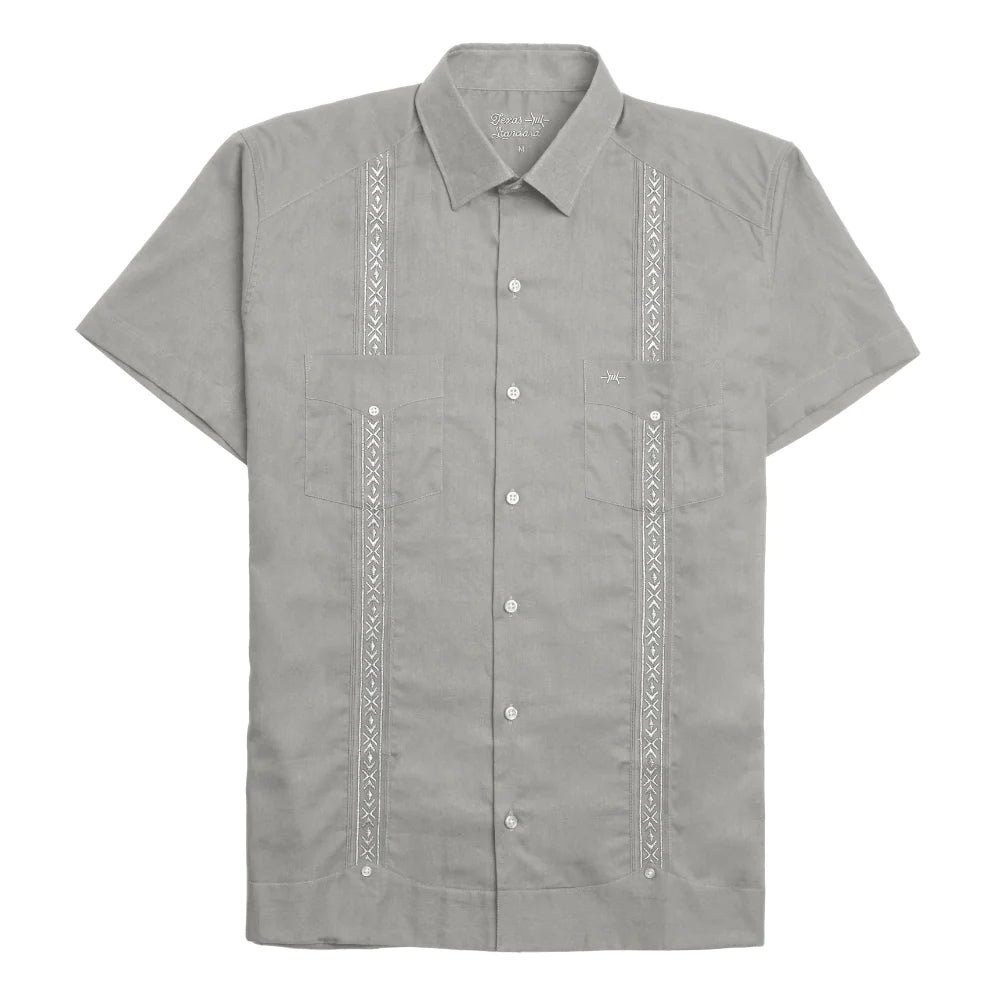 Texas Standard Guayabera Grey/Grey