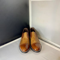 Stacy Baldwin Patent Ostrich Brown 170437