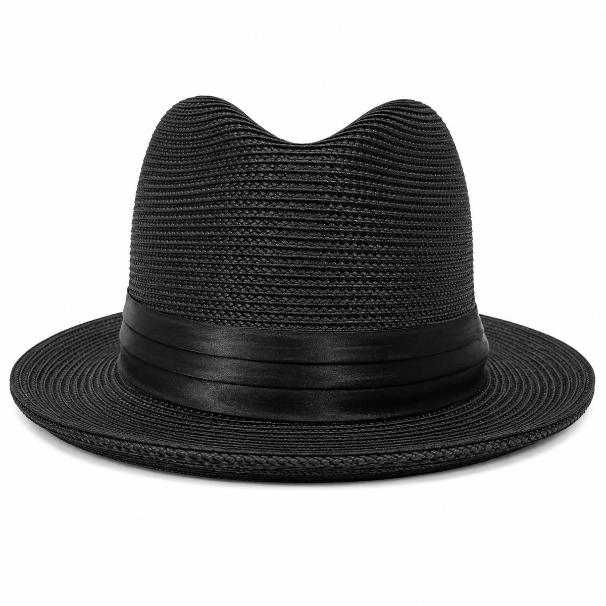 Bruno Capelo RM-550a Center Crease Fedora Black