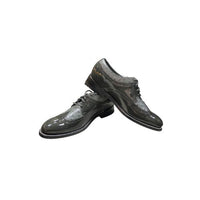 Stacy Baldwin Patent Ostrich Dark Grey 172235