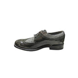 Stacy Baldwin Patent Ostrich Dark Grey 172235