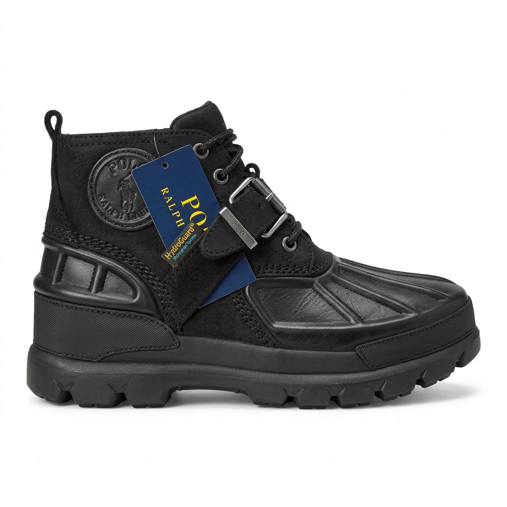 Polo Oslo Low Black OSLO Waterproof Leather/Nubuck CLEARANCE FINAL SALE