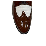 Stacy Baldwin Patent Lizard Brown/White 162237-1